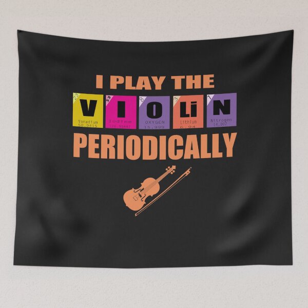 Item preview, Violin Player Violinist music Periodic Table Of Element Pun designed and sold by Faulkshop2.