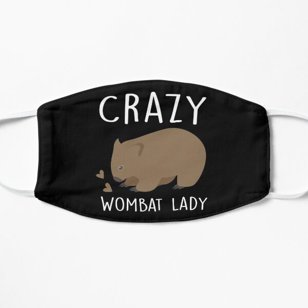 Crazy wombat lady Flat Mask