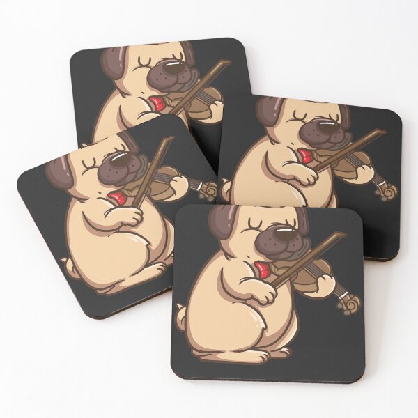 Item preview, Violinist Pug Dog Violin Viola Player Music Lover designed and sold by Faulkshop2.