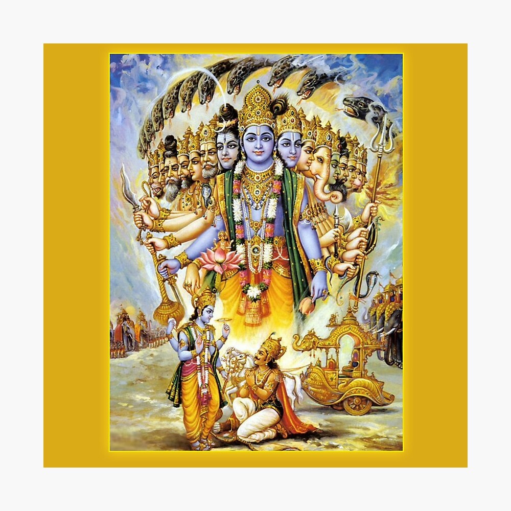 krishna vishwaroopam | Lord krishna images, Krishna, Bhagavad gita