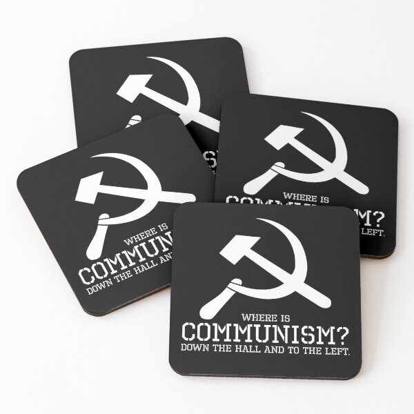 Item preview, Where is communism? Down the hall and to the left. designed and sold by Styrman.