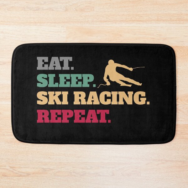 Item preview, Eat Sleep Skiing Ski Racing Repeat designed and sold by Salvadax.