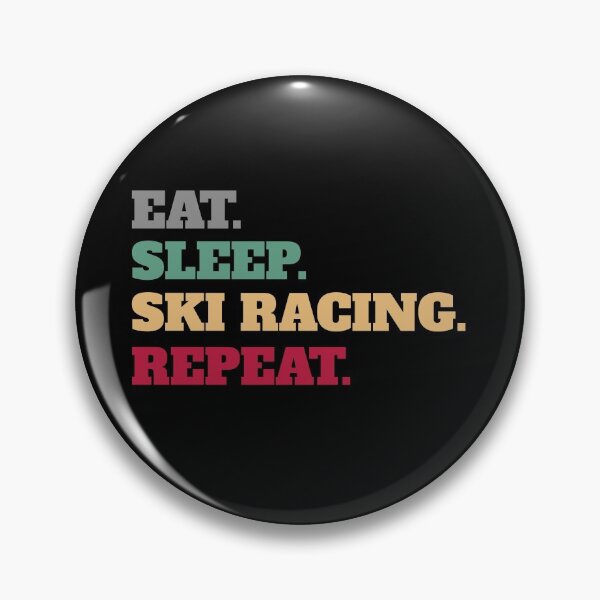Item preview, Eat Sleep Skiing Ski Racing Repeat designed and sold by Salvadax.