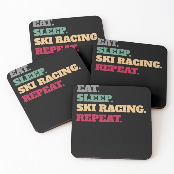 Item preview, Eat Sleep Skiing Ski Racing Repeat designed and sold by Salvadax.