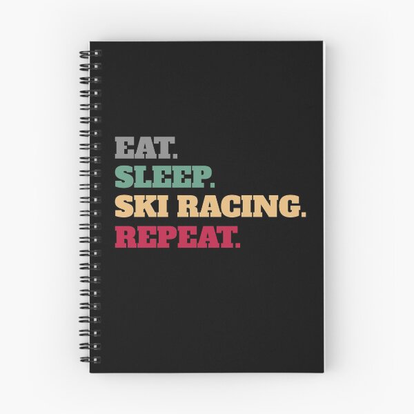 Item preview, Eat Sleep Skiing Ski Racing Repeat designed and sold by Salvadax.
