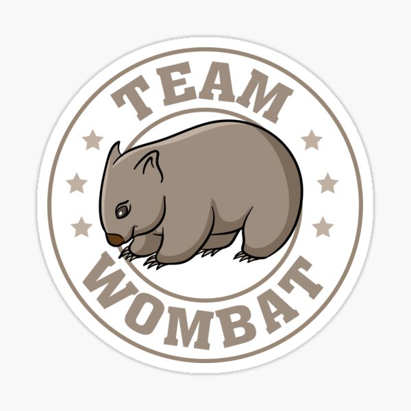 Team wombat Sticker