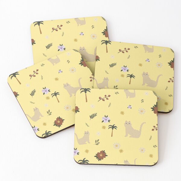 Item preview, Summer Tropical Cat (Yellow) designed and sold by riccagarden.