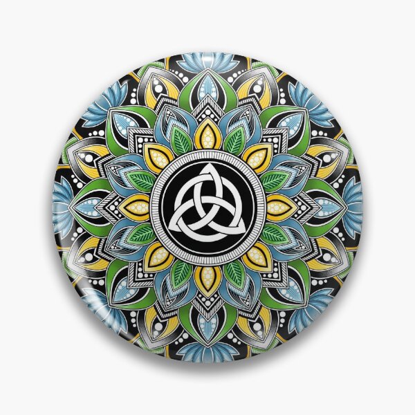 Item preview, Triquetra Mandala Digital Art designed and sold by LorenaElenaArt.