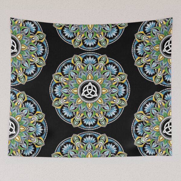 Item preview, Triquetra Mandala Digital Art designed and sold by LorenaElenaArt.