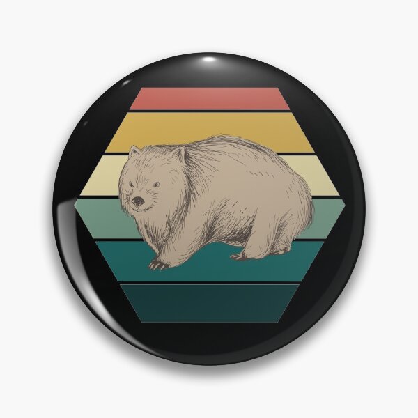 Artikelvorschau, Retro Wombat entworfen und verkauft von ElBeDesigns.