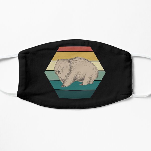 Retro wombat Flat Mask