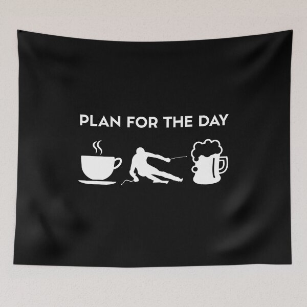 Item preview, Funny Coffee Skiing Ski Skis Beer designed and sold by Salvadax.