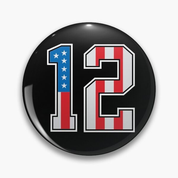 Item preview, 12 American Classy Numbers twelve United States Flag designed and sold by Urosek.