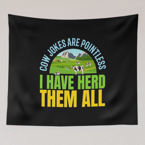 Item preview, Cow Jokes Are Pointless Cow Farmer designed and sold by MooonTees.