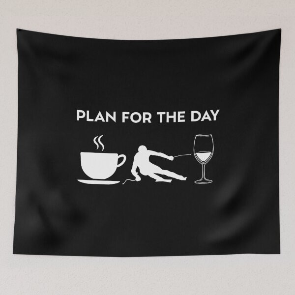 Item preview, Funny Coffee Skiing Ski Skis Wine designed and sold by Salvadax.
