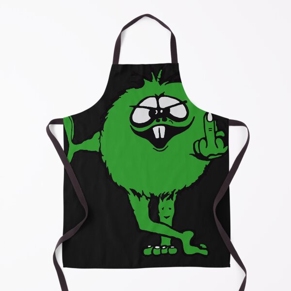 Item preview, Green Guy flips bird - 70s retro Classic designed and sold by terinaronny.