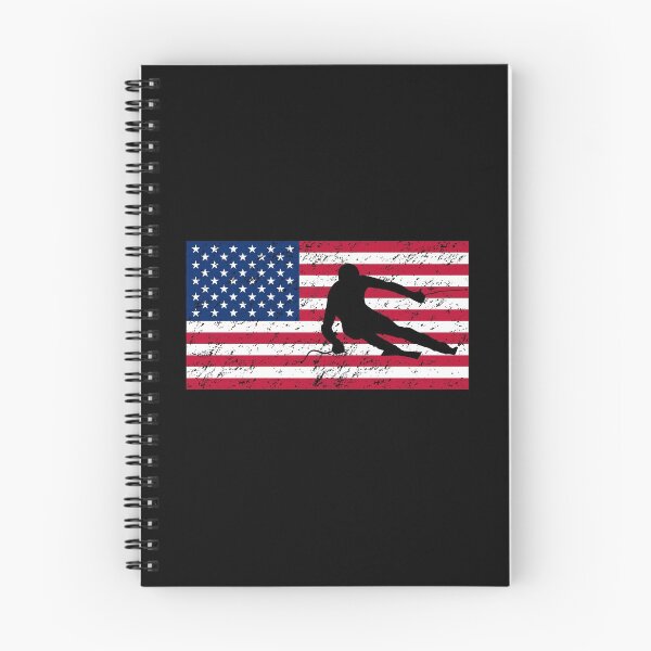 Item preview, America American Skier Skis Skiing Ski Racer designed and sold by Salvadax.