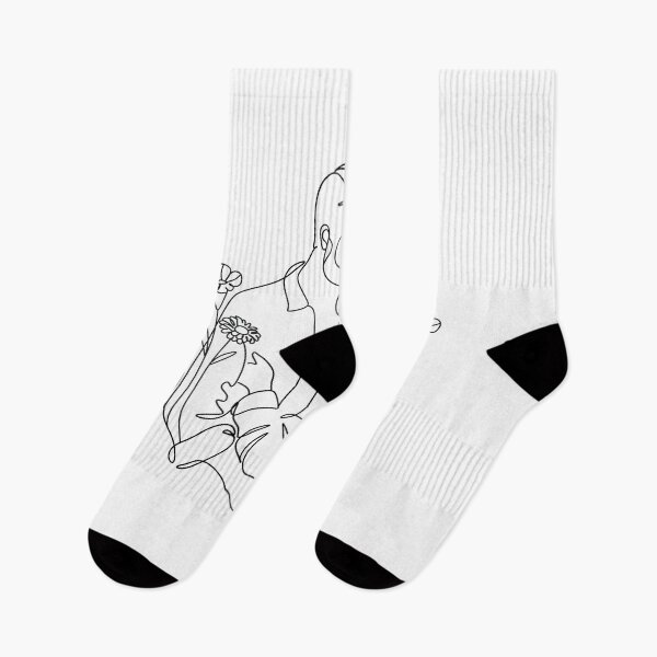 Item preview, Couple in love line drawing. Line art woman and men designed and sold by OneLinePrint.