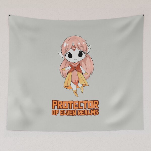 Item preview, Chibi Protector of Elven Realms Elf Wizard Sorceress RPG designed and sold by WPahat.