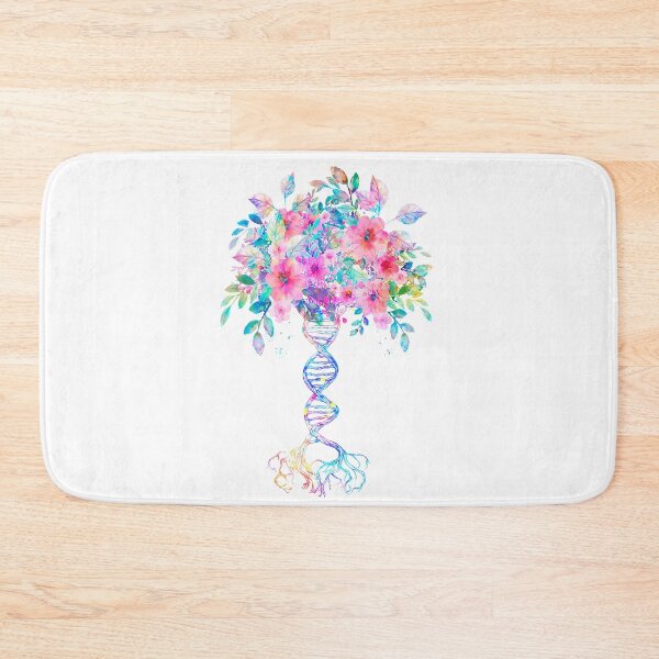 Item preview, Watercolor Floral DNA Tree Life Genetics Biologist Science designed and sold by Faulkshop2.