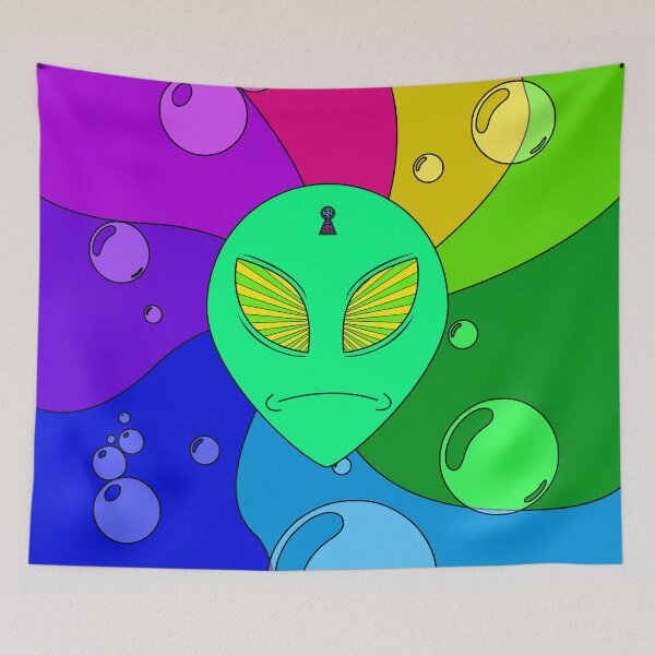 Item preview, Trippy Alien designed and sold by Retroperks.
