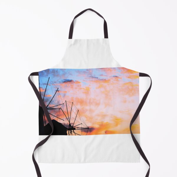 Item preview, Mykonos windmills in the sunset designed and sold by BlueEdgeDesigns.