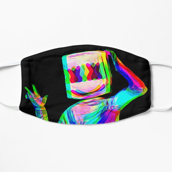 Marshmello glitch Flat Mask