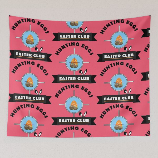 Item preview, Hunting Eggs Easter Club Vector Art Design designed and sold by Cre8iveSkill.