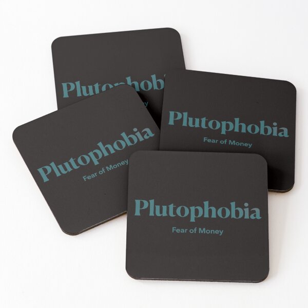 Item preview, Plutophobia - The Fear of Money - Teal Colored Design designed and sold by nabeArtist.
