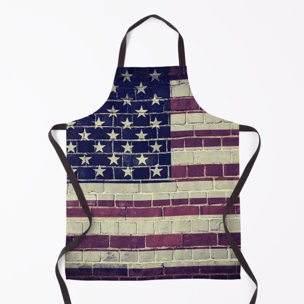 Item preview, Faded American flag on a brick wall designed and sold by steveball.