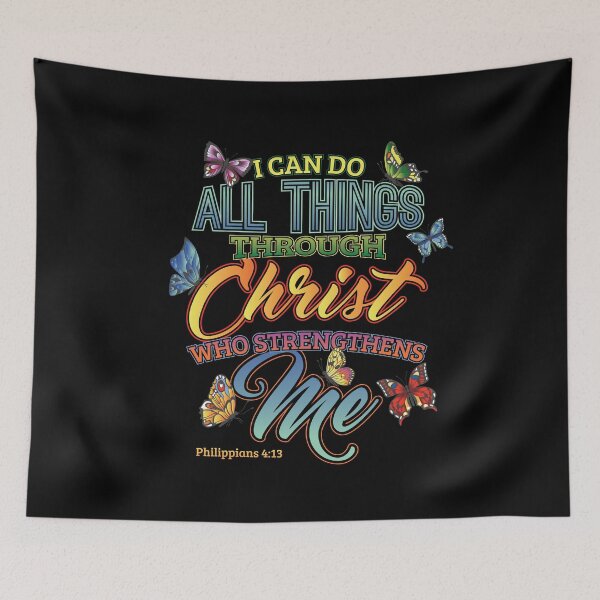 Item preview, I Can Do All Things Through Christ Bible Verse designed and sold by Hananiah Merch.