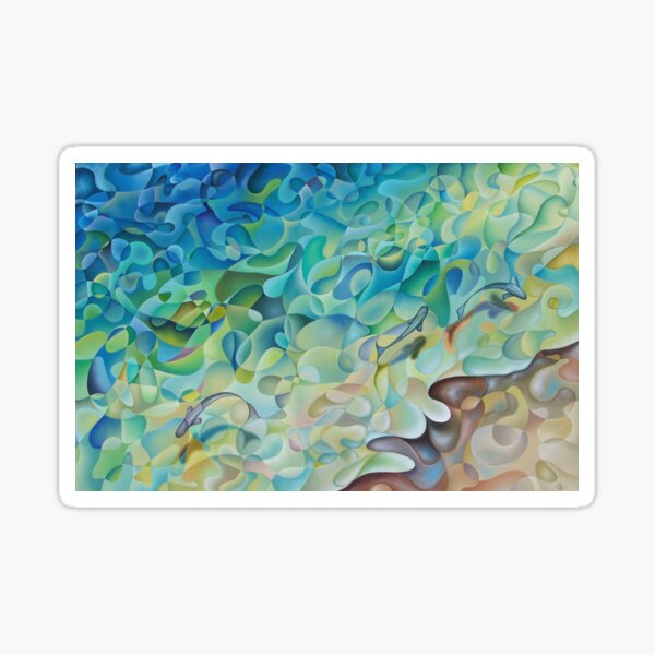 Shoreline In 'D' Minor Sticker