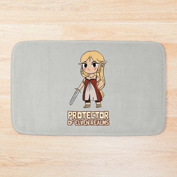 Item preview, Chibi Protector of Elven Realms Elf Warrior Princess RPG designed and sold by WPahat.