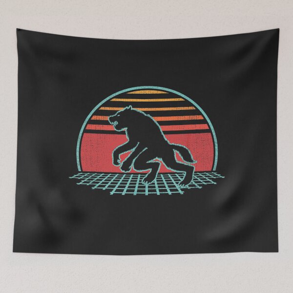 Item preview, Werewolf Retro Vintage 80s Style Gift designed and sold by Faulkshop2.