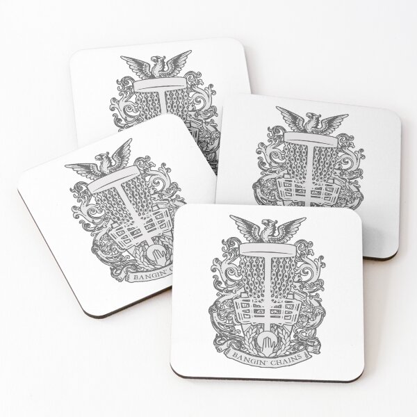 Item preview, Disc Golf Frolf Bangin' Chains Basket Vintage Coat Of Arms designed and sold by GrandeDuc.