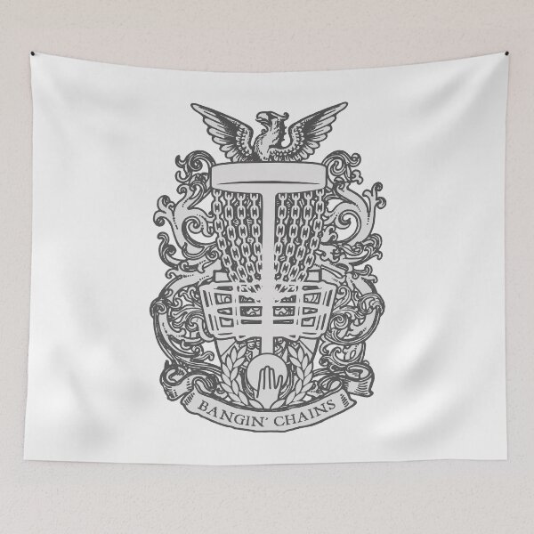 Item preview, Disc Golf Frolf Bangin' Chains Basket Vintage Coat Of Arms designed and sold by GrandeDuc.