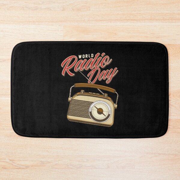 Item preview, Retro World Radio Day designed and sold by Vector Scout Lab.
