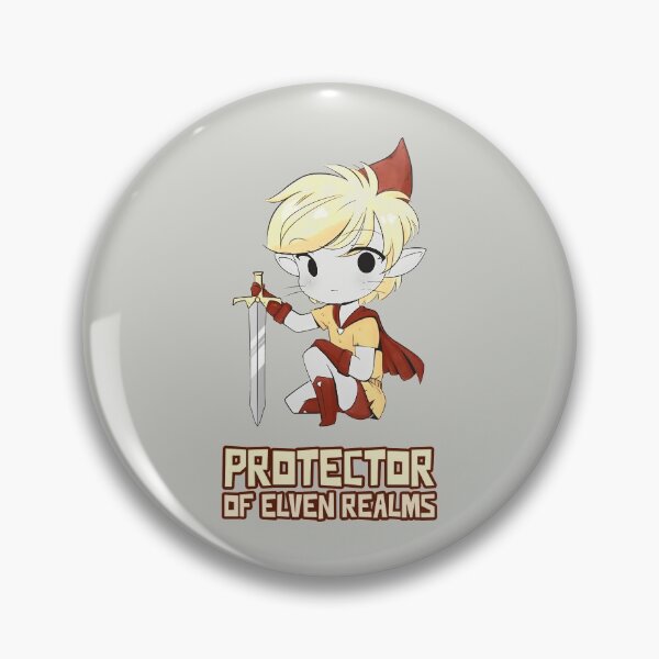 Item preview, Chibi Protector of Elven Realms Elf Fighter Champion RPG designed and sold by WPahat.