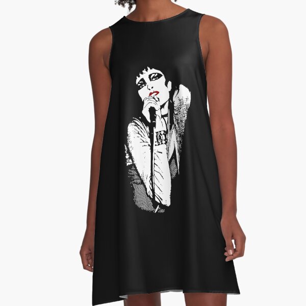 Siouxsie Sioux Red Lips T-Shirt A-Line Dress