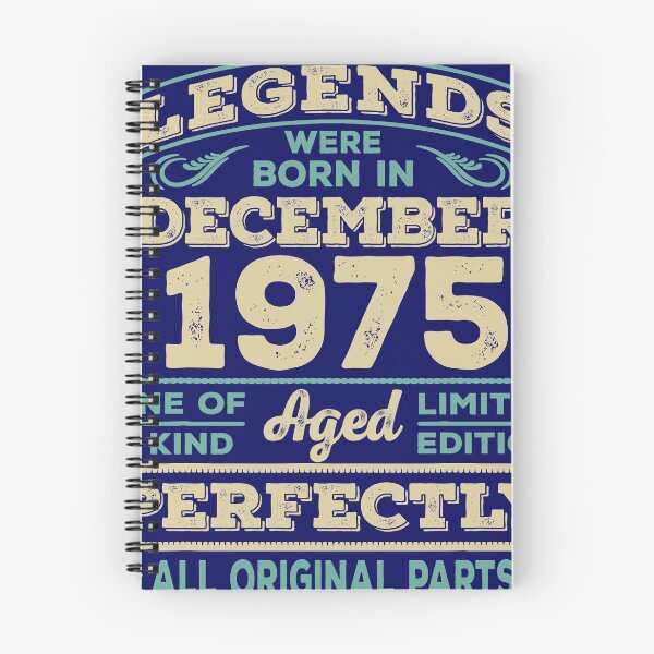 Item preview, Birthday Legends were born in december 1975 46 years designed and sold by karleen252.
