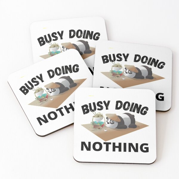 Item preview, Busy doing Nothing Cute Animal Funny Panda Bear designed and sold by RGRamsey.