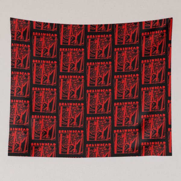 Item preview, Braindead Rat monkey red designed and sold by ScrambledBrain.