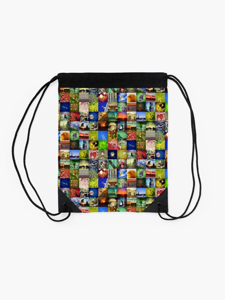 Alternate view of BlackHalt`s Instagram Photos Drawstring Bag