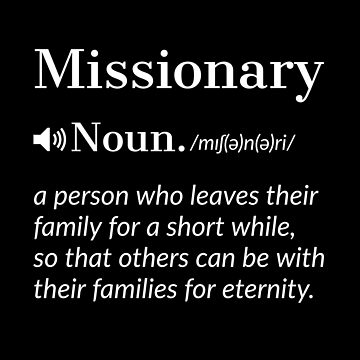 CHRISTIAN MISSIONARY: Missionary Definition' Sticker