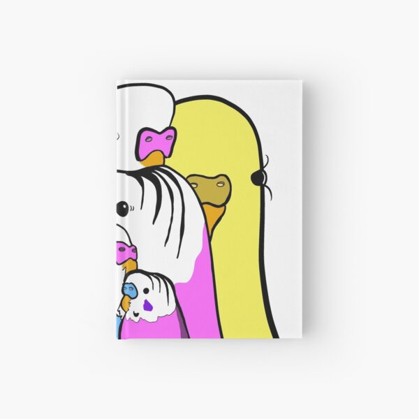Budgie flock Hardcover Journal
