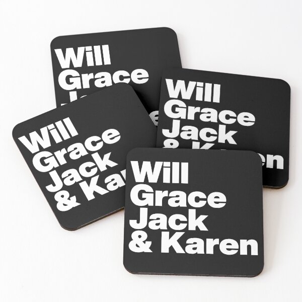 Item preview, Will And Grace - Will Grace Jack And Karen - White Text designed and sold by TypeHaus™.
