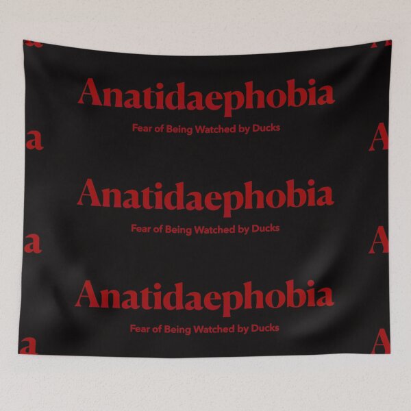 Item preview, Anatidaephobia - The Fear of Being Watched by Ducks - Red Design designed and sold by nabeArtist.