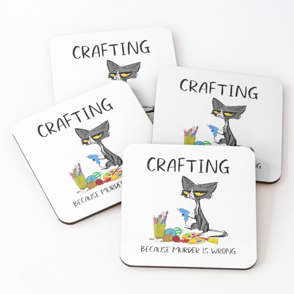 Item preview, Crafting CRAFTING BECAUSE MURDER IS WRONG designed and sold by theangelfaith.
