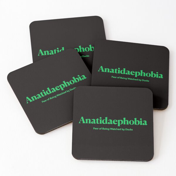 Item preview, Anatidaephobia - The Fear of Being Watched by Ducks - Light Green Design designed and sold by nabeArtist.
