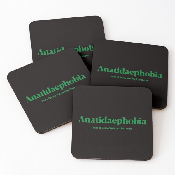 Item preview, Anatidaephobia - The Fear of Being Watched by Ducks - Green Design designed and sold by nabeArtist.